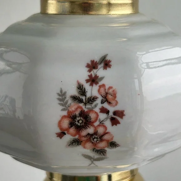 Vintage Floral Glass Touch Lamp in Tiffany Style - 1980s - Picture 5 of 13